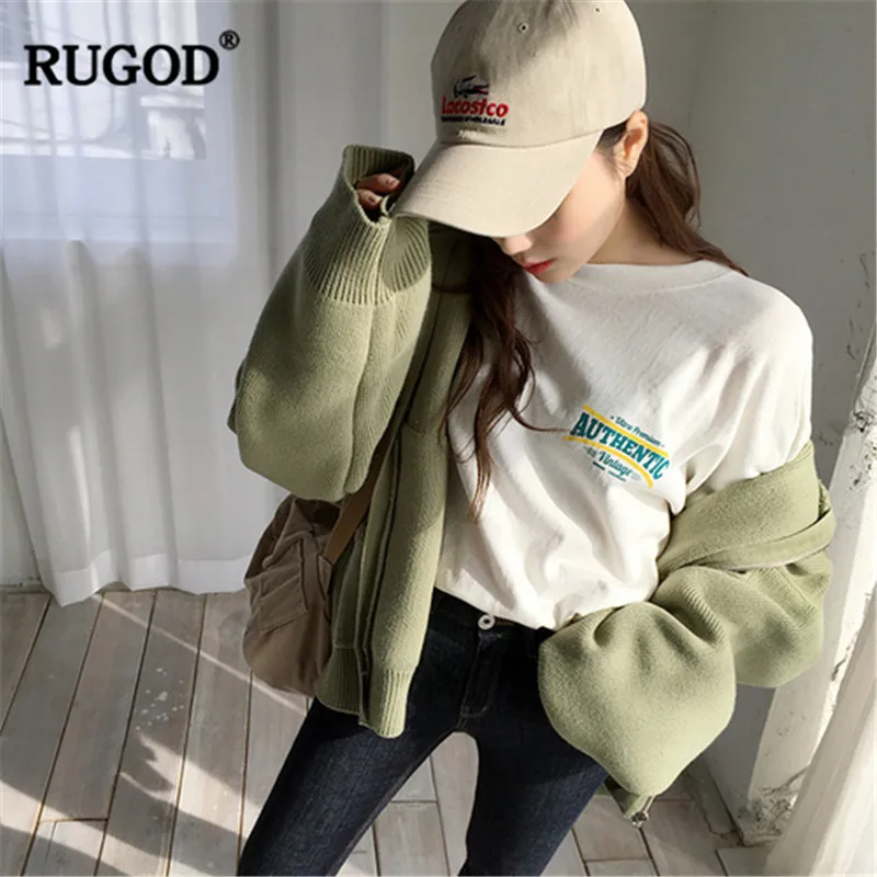 RUGOD/весенние женские пальто размера плюс однотонные свободные с длинными