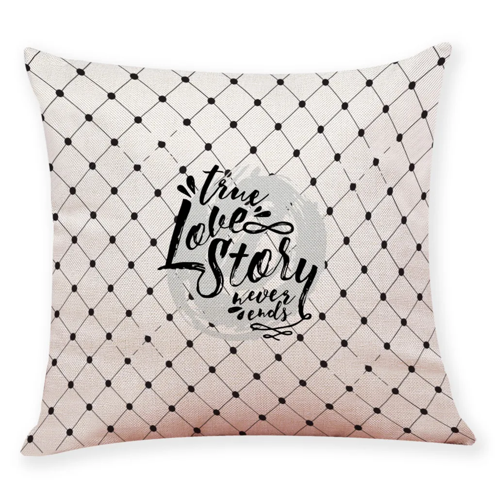 Новые продукты для дома Pilow Happy Valentine's Day Throw Наволочка CoversFundas Almohadas Prodigy - Цвет: E