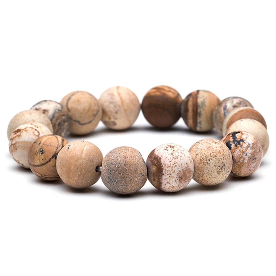 2022 Bead Men's Bracelet New Natural Stone&Wood Head Bead Bracelet for Men&Women Buddha Skull Bell Shambhala Elastic Bracelets