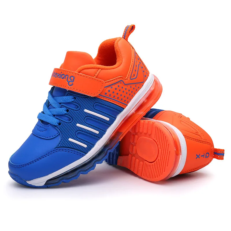 Children Warm Cotton Shoes Kids Antiskid Leather Sports Boys Air Cushion Sneakers Girls Movement Fashion Running |