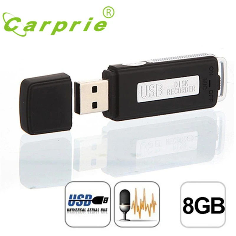 Мини 8 ГБ USB флеш-накопитель цифровой Аудио Диктофон 150 часов записи 2017 New_KXL0626 |