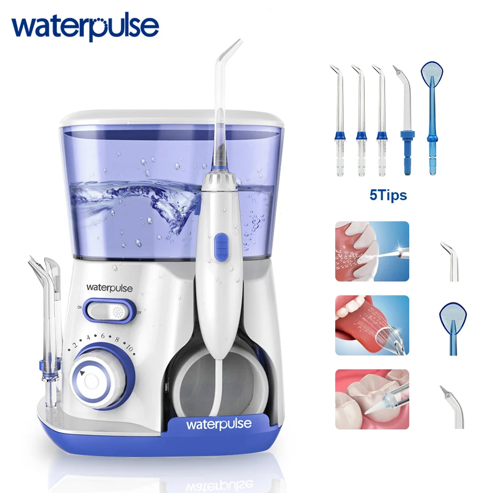 Зубная нить Waterpulse V300, профессиональное орошение полости рта, 800 мл, гигиена полости рта, водяная нить для семьи, ежедневный уход за полостью рта
