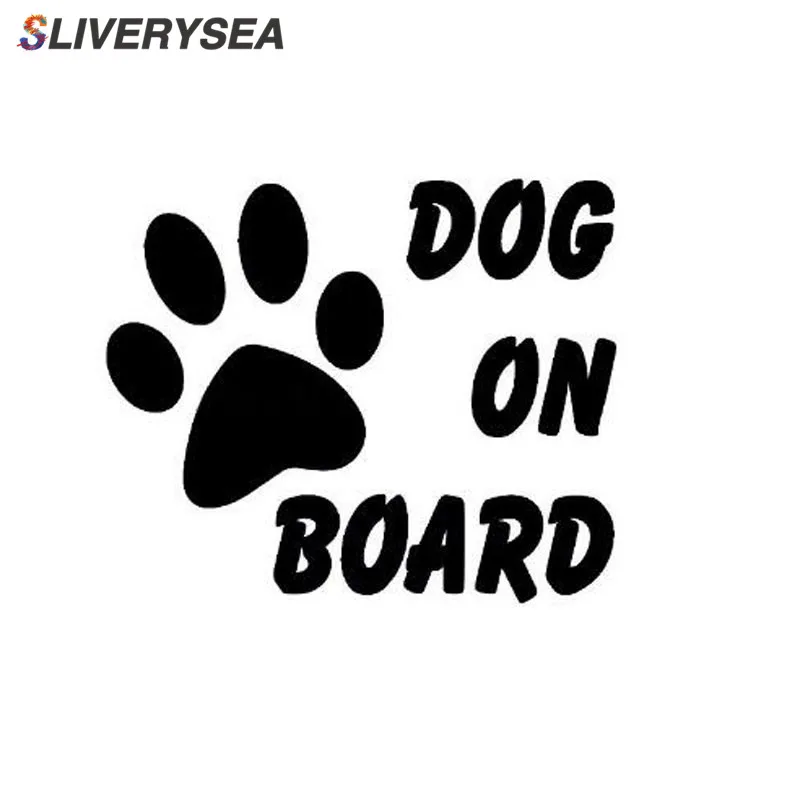 SLIVERYSEA Автомобильная наклейка собака на борту и напоминание хвост виниловые
