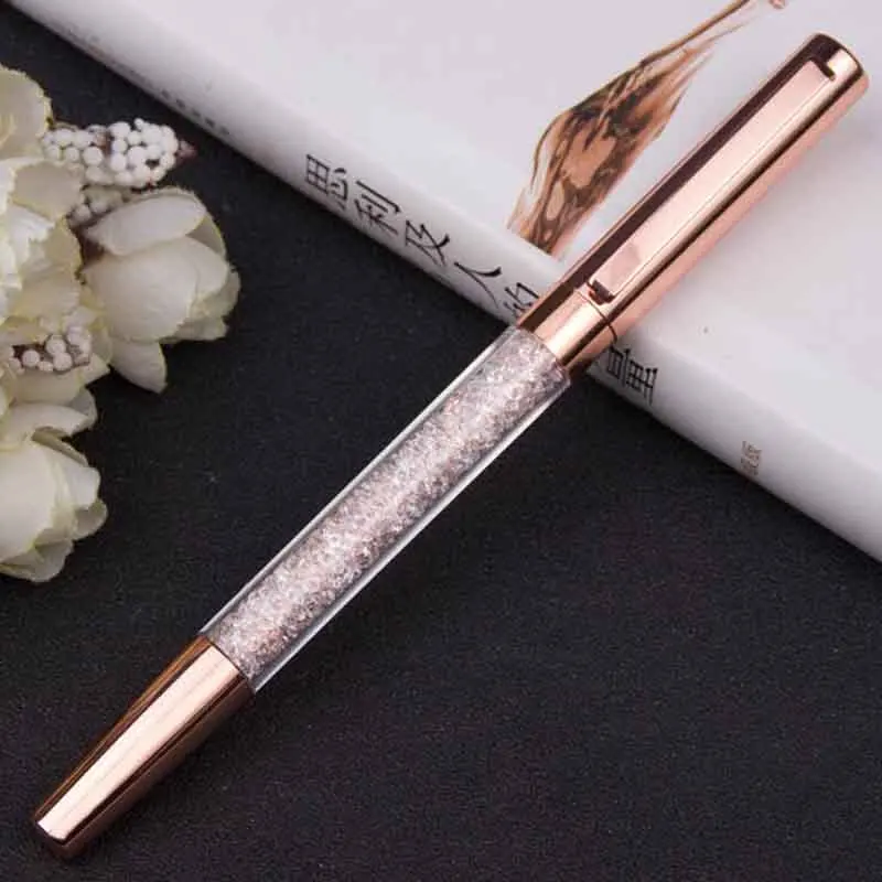 

Creative Metal Crystal Diamond Ball Pen Set Stationery Refill 0.5mm Signature Gel Pen for Office School Suppliers