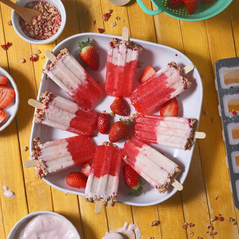 6 шт. формы для мороженого Фруктового нержавеющая сталь инструменты