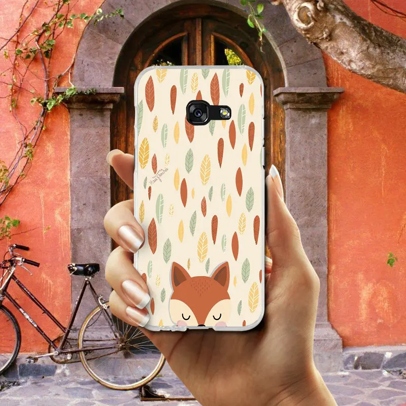 Soft Phone Case for Samsung Galaxy S2 S3 S4 S5 Mini S6 S7 S8 S9 S10 Lite Edge Plus Note 4 5 8 9 Shell Cute Animal Fox Walk Run | Мобильные