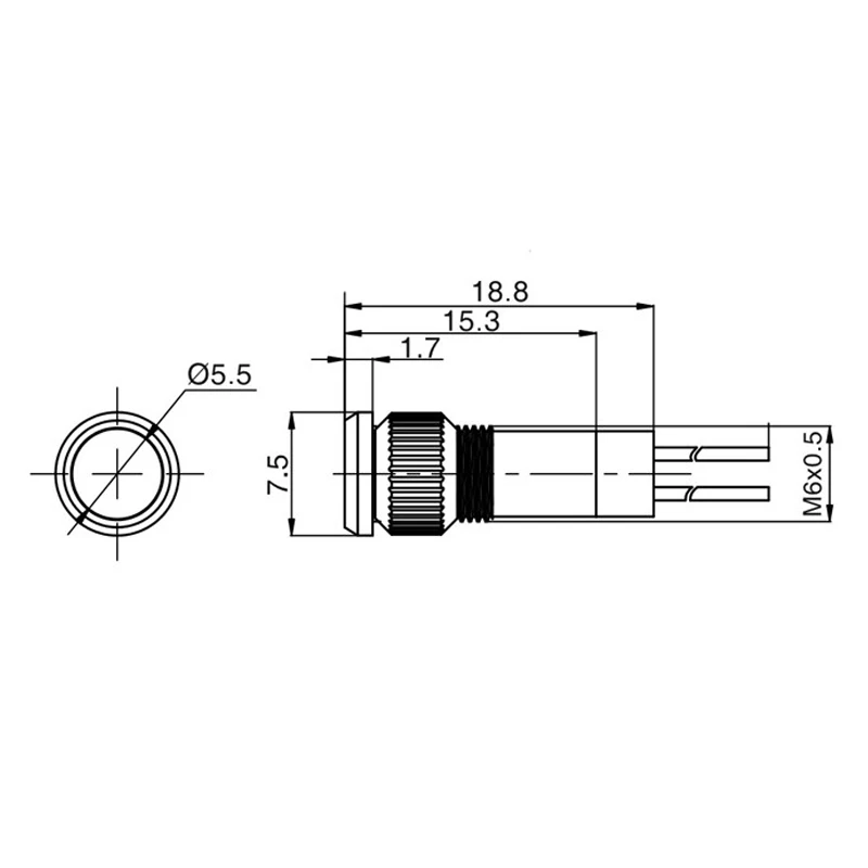 Светодиодный сигнальный светильник 6 мм в 12 В 24 220 В|lamp lamp|lamp 220vlamp 24v |