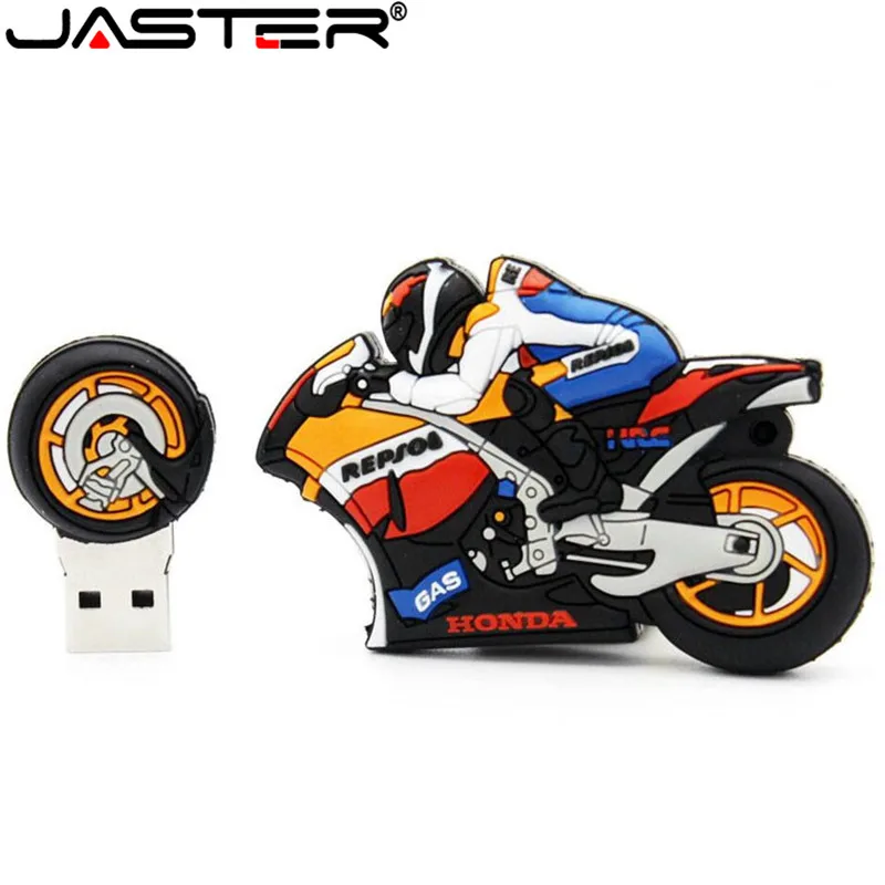 JASTER милый мотоциклетный USB флеш-накопитель USB 2,0 флеш-накопитель Миньоны карта памяти Флешка 4 ГБ 8 ГБ 16 ГБ 32 ГБ 64 ГБ подарок