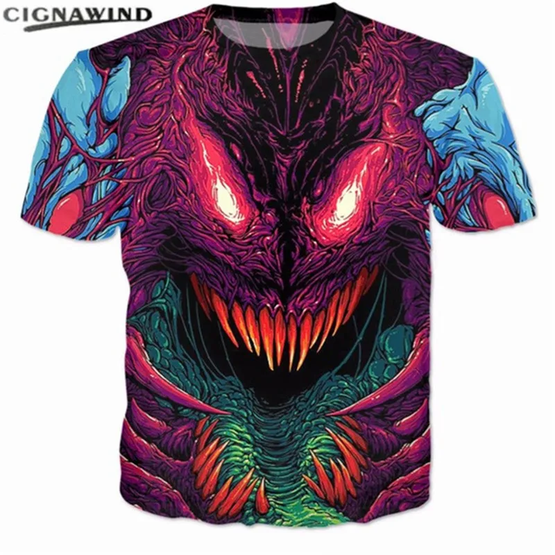 Новинка модные летние топы Мужская футболка уличная одежда Hyper beast графический
