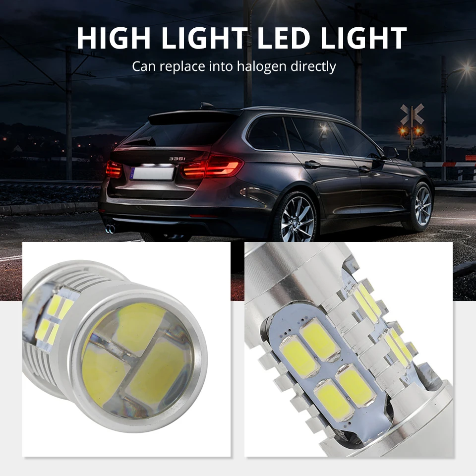 Автомобильный светодиодный светильник Oslamp T20 7443/7440 1156 белый красный 12 В зазор