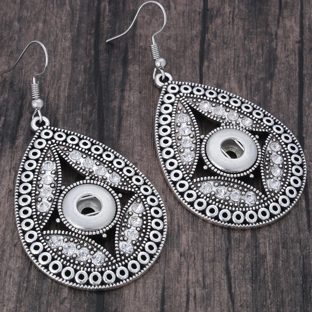 Новые винтажные серьги с кнопками застежками подходят для 12 мм кнопок ювелирные