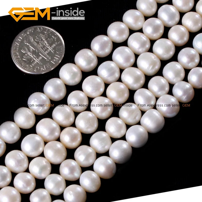 Бисер из натурального пресноводного жемчуга 7 8 мм для изготовления ювелирных