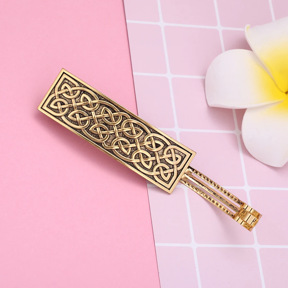 Teamer New Arrival Vintage Barrettes Hair Jewelry for Women Hairwear Antique Silver Color Celtics Knot Hairpins | Украшения и