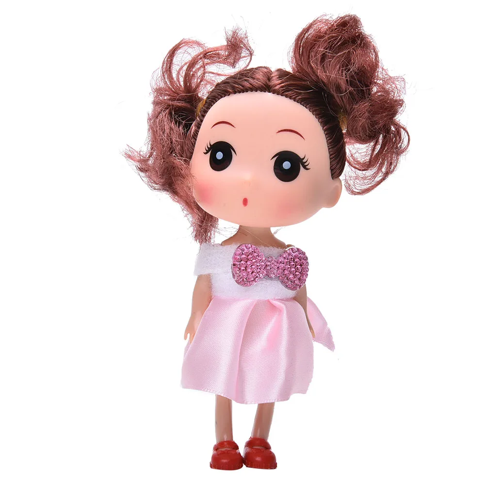 2017 New Cute Kids Toys Soft Interactive Baby Dolls Toy 12CM Mini Doll For Girls Color Random 1PC | Игрушки и хобби