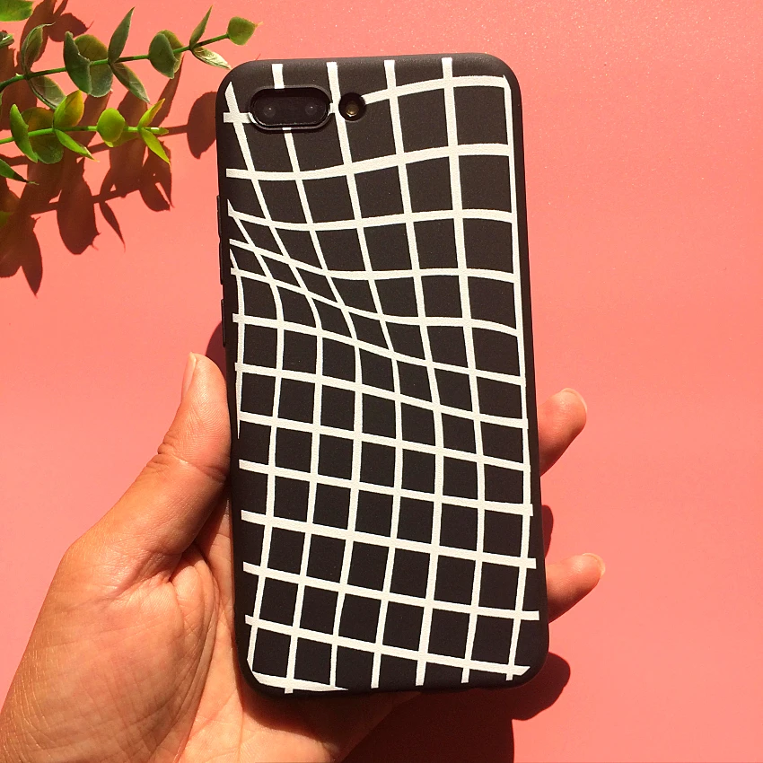 For Huawei P20 Lite Honor 10 Case Cover Soft Black TPU Phone Pro Mate Capa Abstract Design Floral | Мобильные телефоны и
