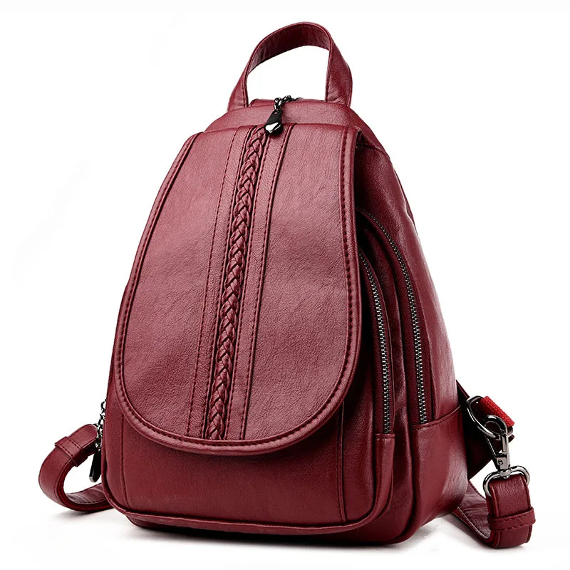 

Fashion Women Backpack Genuine Leather Backpack Women Travel Bag College Preppy School Bag For Teenagers Girls Mochila Femininas