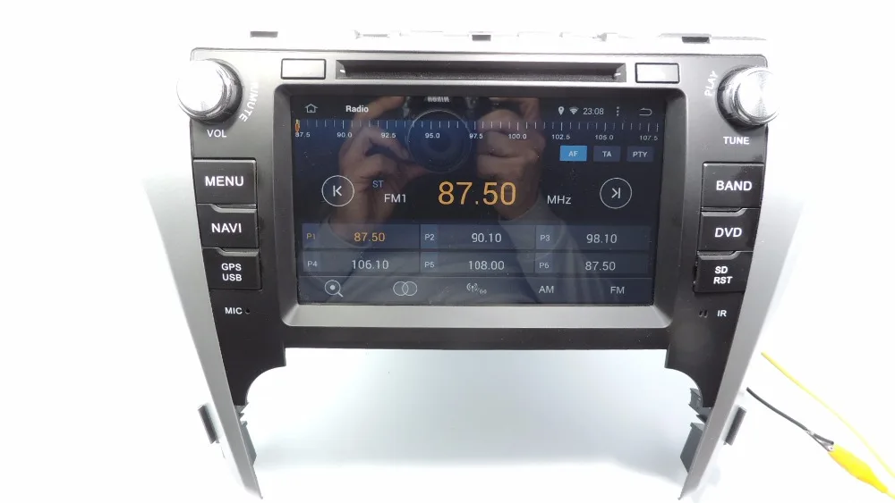 Автомагнитола YOKOTRON с 8 &quotсенсорным экраном Android 4 DVD для Toyota Camry 2012 2014 + GPS|android mp4|gps