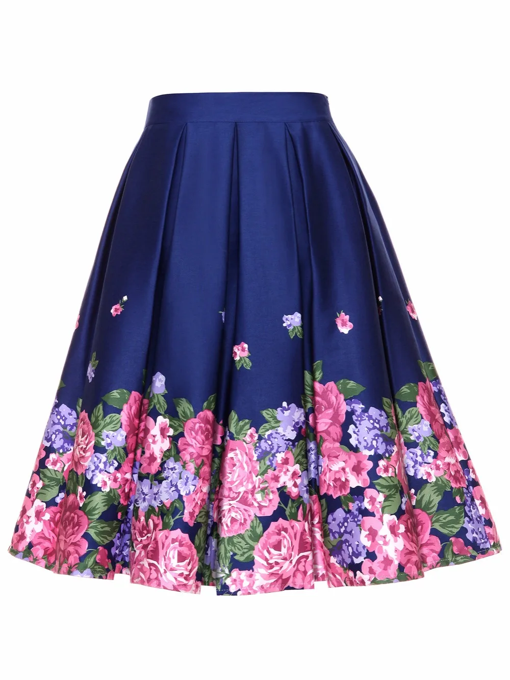 Gaeshow фортепианной музыки Примечание Цветочный принт ретро юбки плюс Размеры 4XL