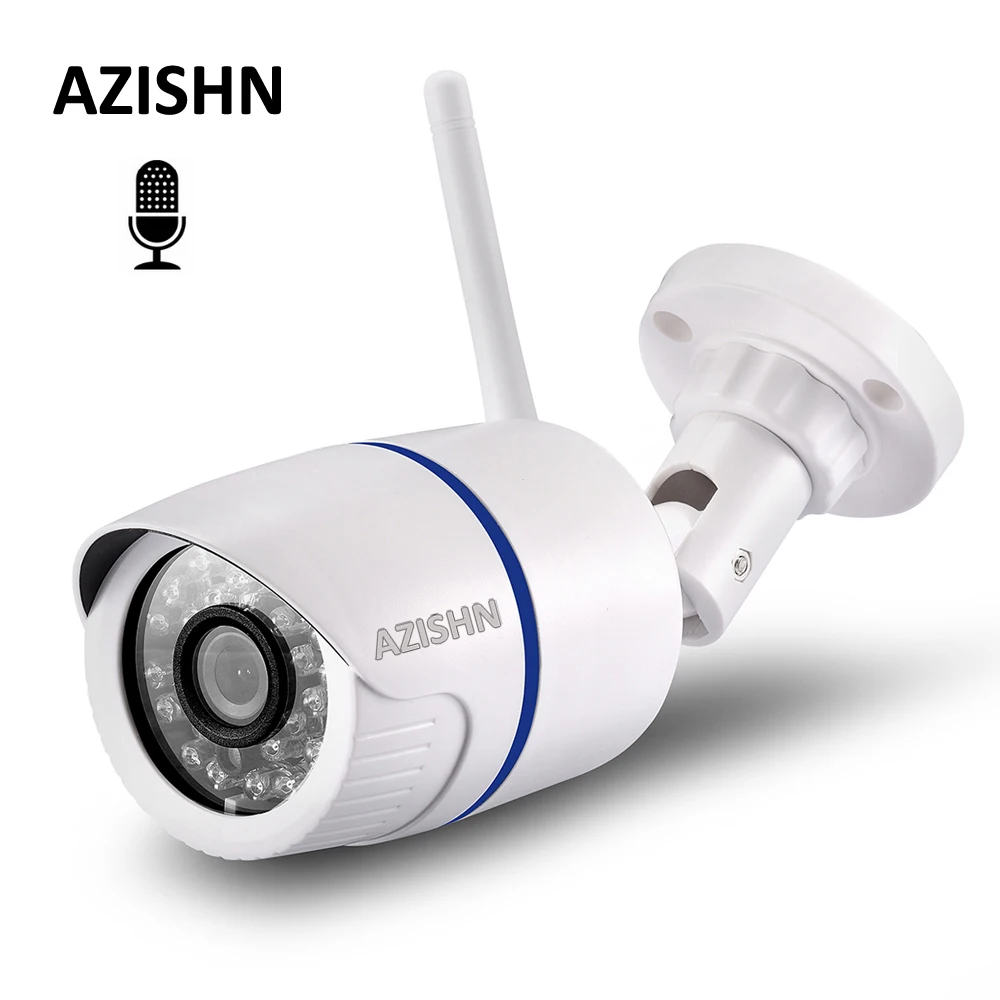 IP камера AZISHN 1080P 960P 720P Wi Fi 24 ИК Onvif слот для SD карты|Камеры видеонаблюдения| |