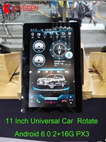 px3 11 universal rotate car dvd multimedia head 216g car navigation unit gps bluetooth wifi usb rotatable touch screen