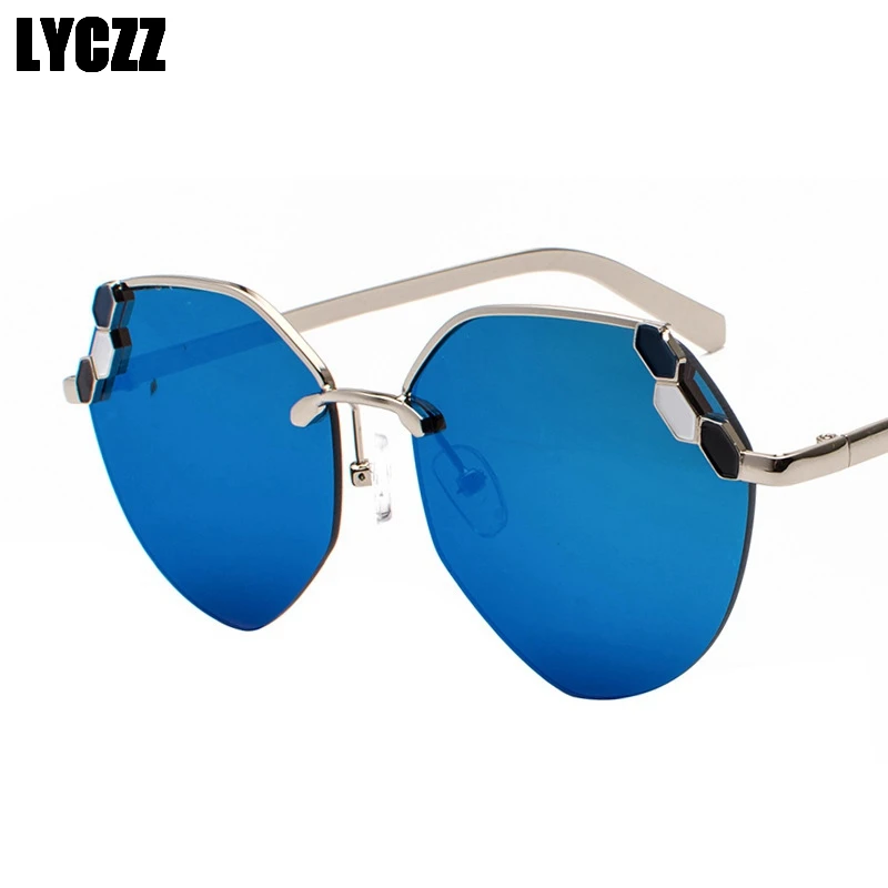 LYCZZ Роскошные Брендовые женские дизайнерские солнцезащитные очки Sun пляжа Gemstone