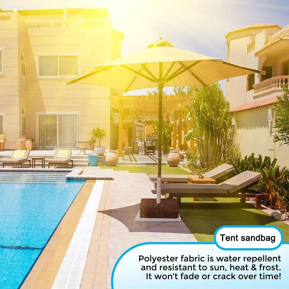 Newly 1 Pair Weight Sand Bags Tent Leg Weighted Canopy Foot Umbrella Stand For Outdoor Sun Shelter FMS19 | Спорт и развлечения