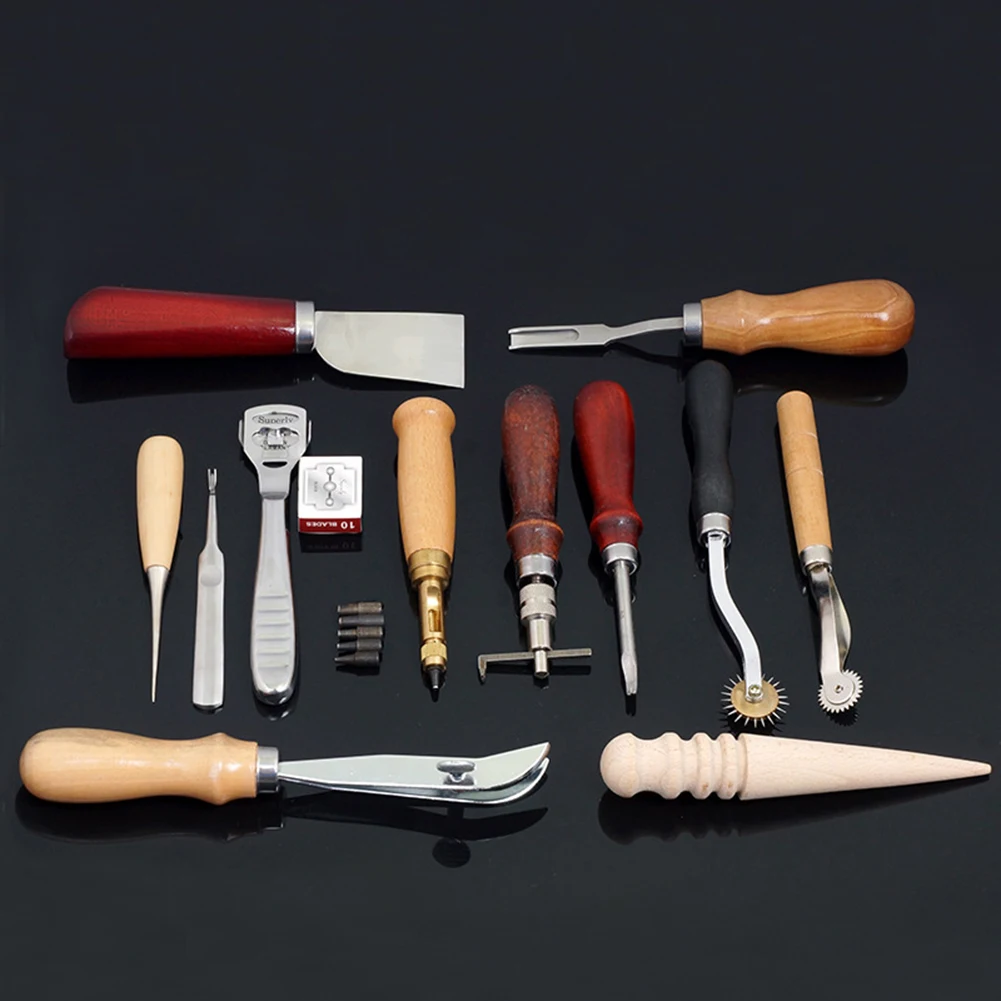 13 шт. набор кожаных инструментов для шитья рукоделия и | Дом сад