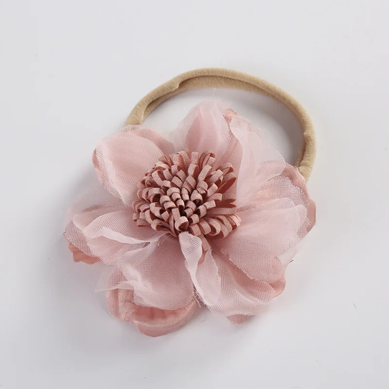 36 шт./лот бутик принцессы кружевной цветок с нейлоновой повязкой Детские