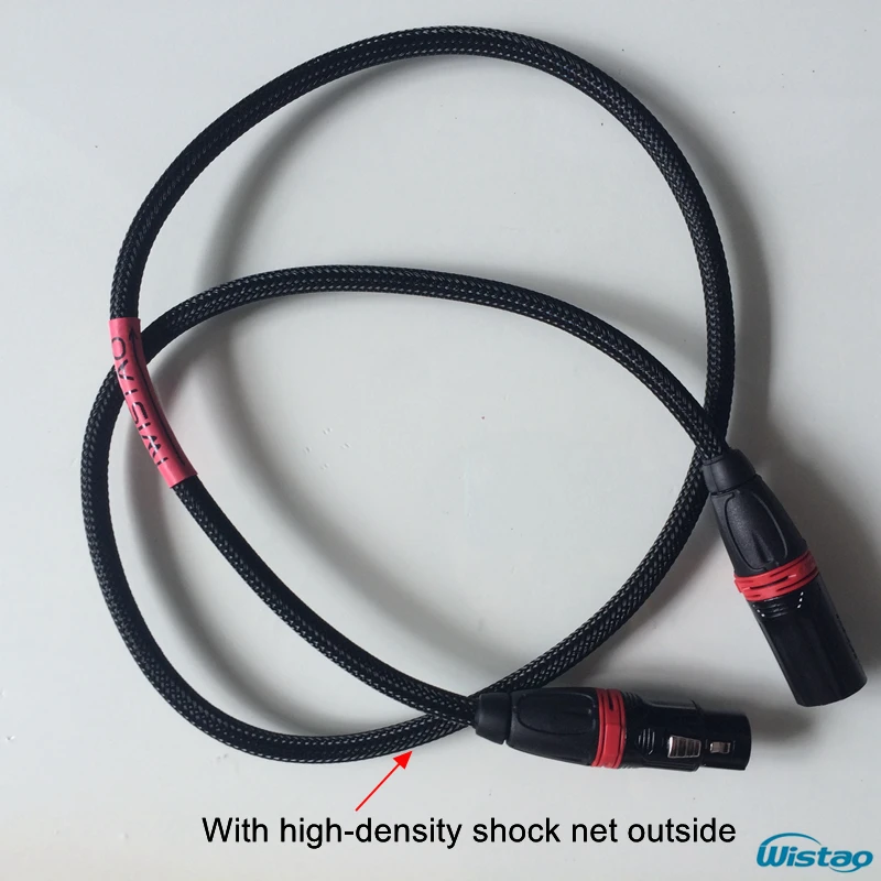 Фото Hi-Fi XLR сбалансированный кабель, оригинальный аудиокабель Belden, профессиональные сигнальные кабели, позолоченные клеммы XLR 0,5-5 м, черный, Беспл... №4