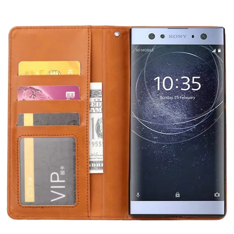 Чехлы для Sony Xperia XA2 Ultra чехол-книжка с бумажником силиконовый чехол из