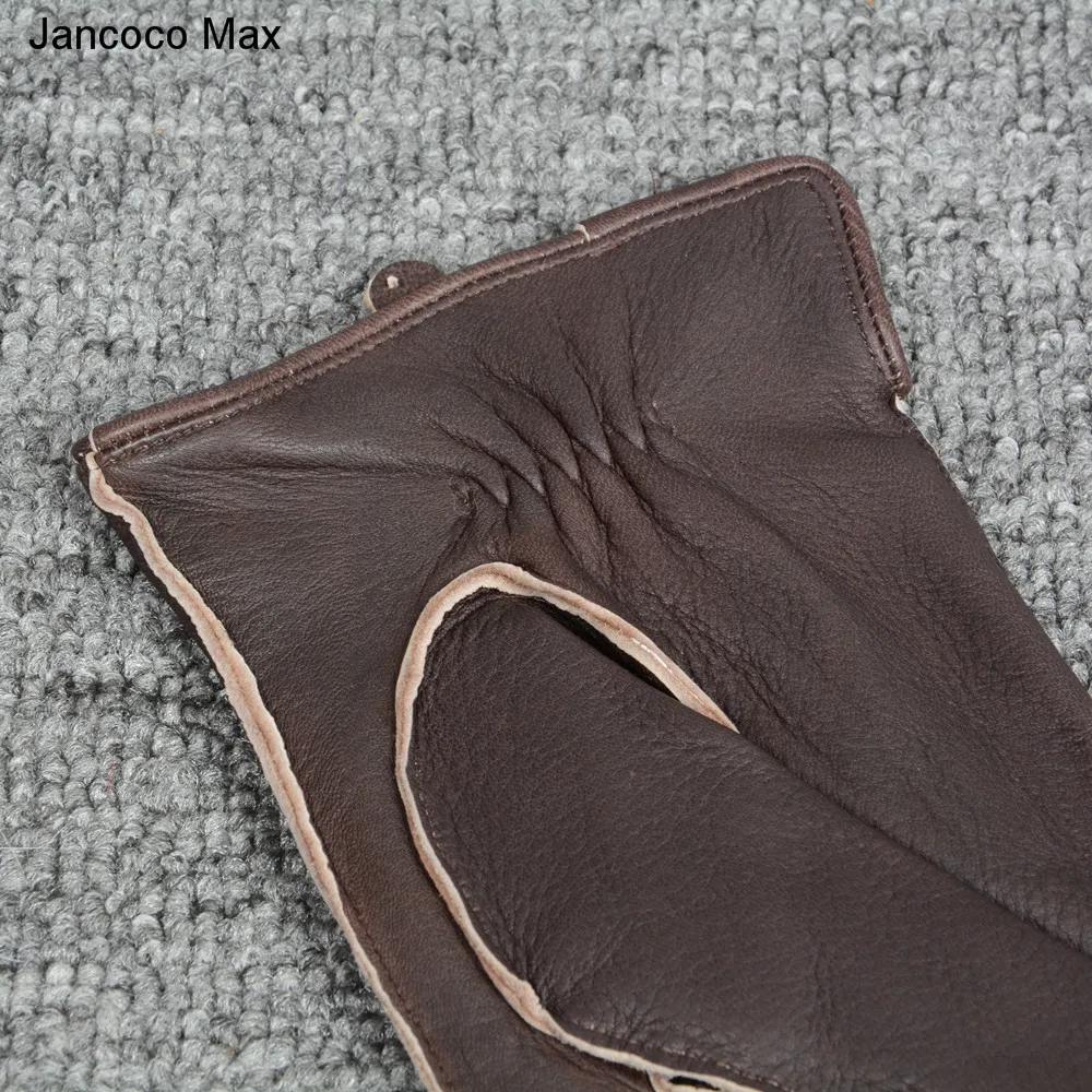Jancoco Max модные перчатки из натуральной оленьей кожи, осенне-зимние уличные варежки, высокое качество, перчатки для вождения S7201