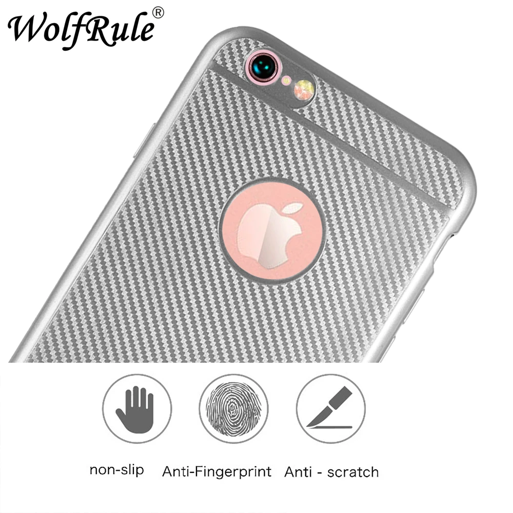 Чехол WolfRule для Apple iPhone 6S мягкий силиконовый резиновый чехол телефона 6 Coque Fundas |