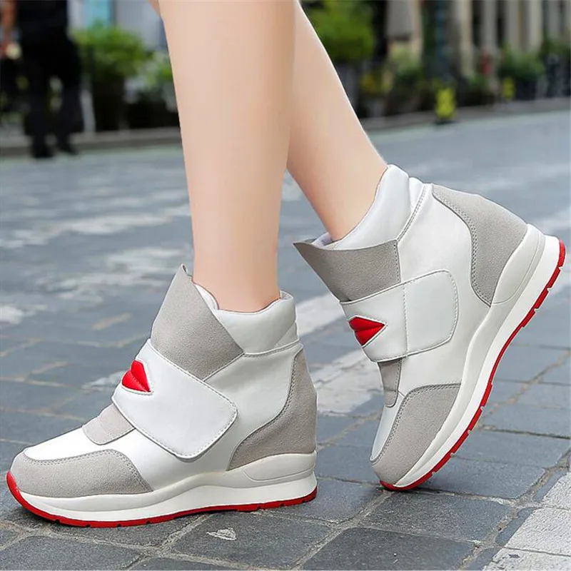 Осенне зимняя новая бархатная невидимая Женская хлопковая обувь с большими