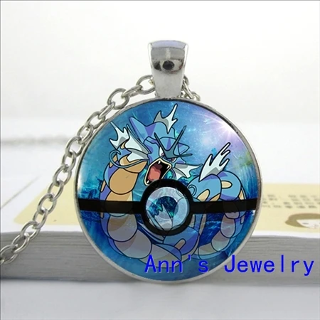 Chespin ожерелье с рисунком покемона Espurr Кулон стекло фото ювелирные изделия Froakie Pokeball подвесной стеклянный купол кулон ожерелье HZ1 - Окраска металла: 6