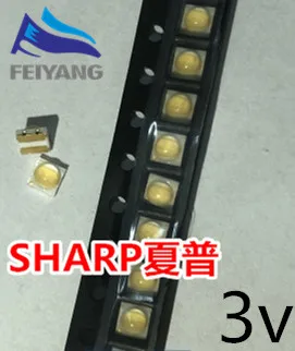 200pcs LED Backlight Middle Power 0.5W 3V 2828 Cool white 43LM GM2BC2ZF2GCM LCD for TV Application For Sharp | Электронные