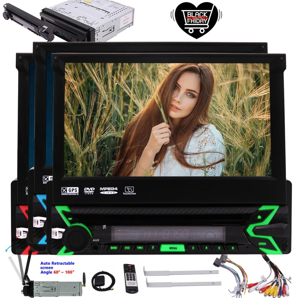 Автомобильный монитор плеер GPS навигация автомобильное радио Bluetooth FM/AM USB/SD AUX