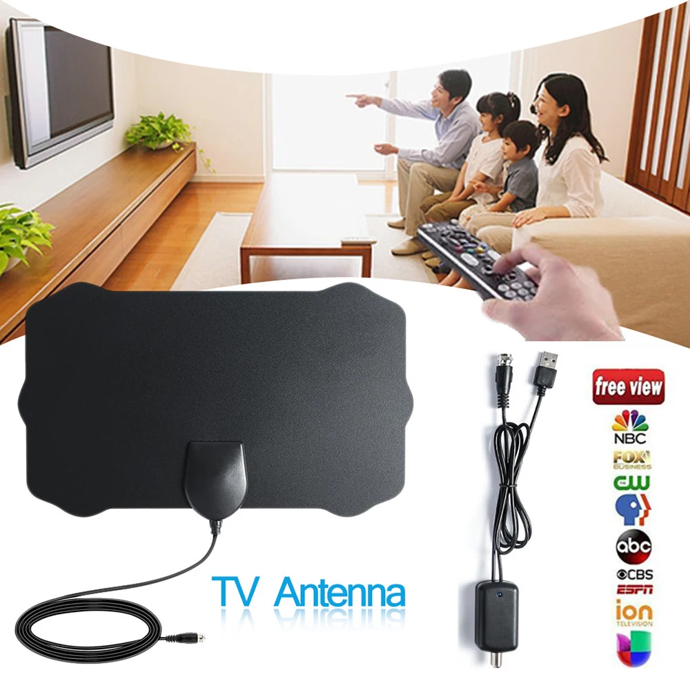 Мини HD ТВ небольшой размер антенна для HD ТВ цифровой Внутренний, HDTV линия 1080 p ATSC комнатная антенна может сделать F головка для дома ТВ кабель