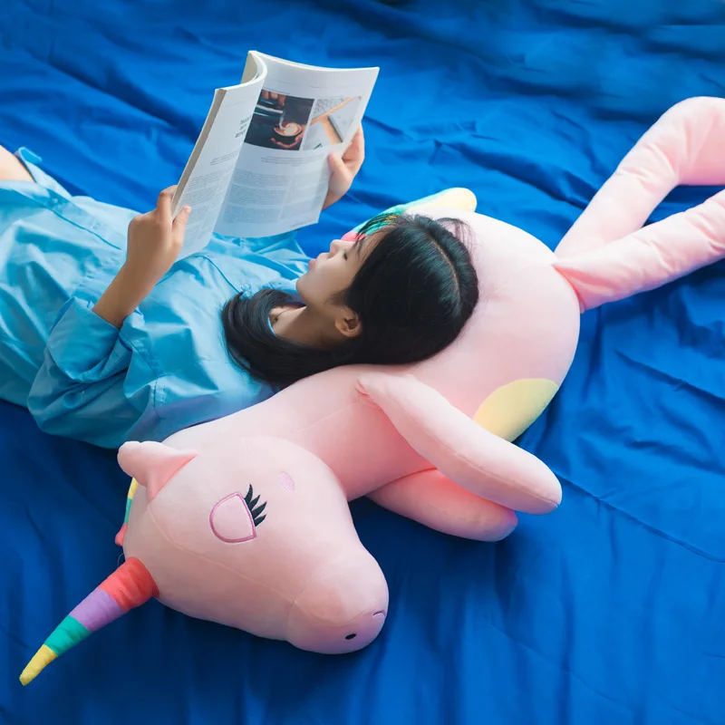 Большой единорог мягкое животное детские куклы милые плюшевые игрушки подарки
