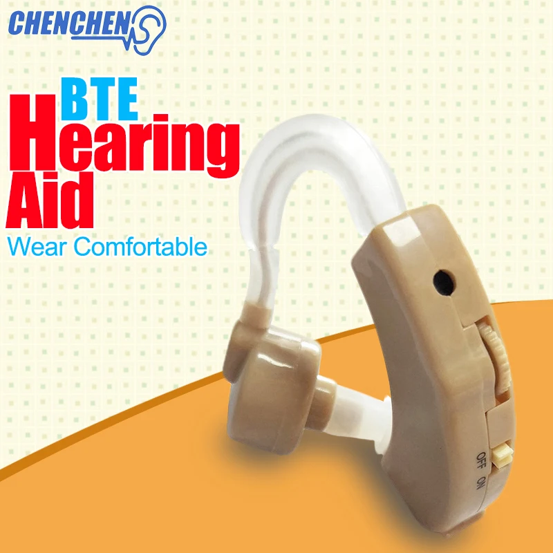 Plastic Super Mini Adjustable Hearing Aids Ear Sound Amplifier Volume Tone Listen Hearing Aid Kit Hook In Ear Aparelho Auditivo
