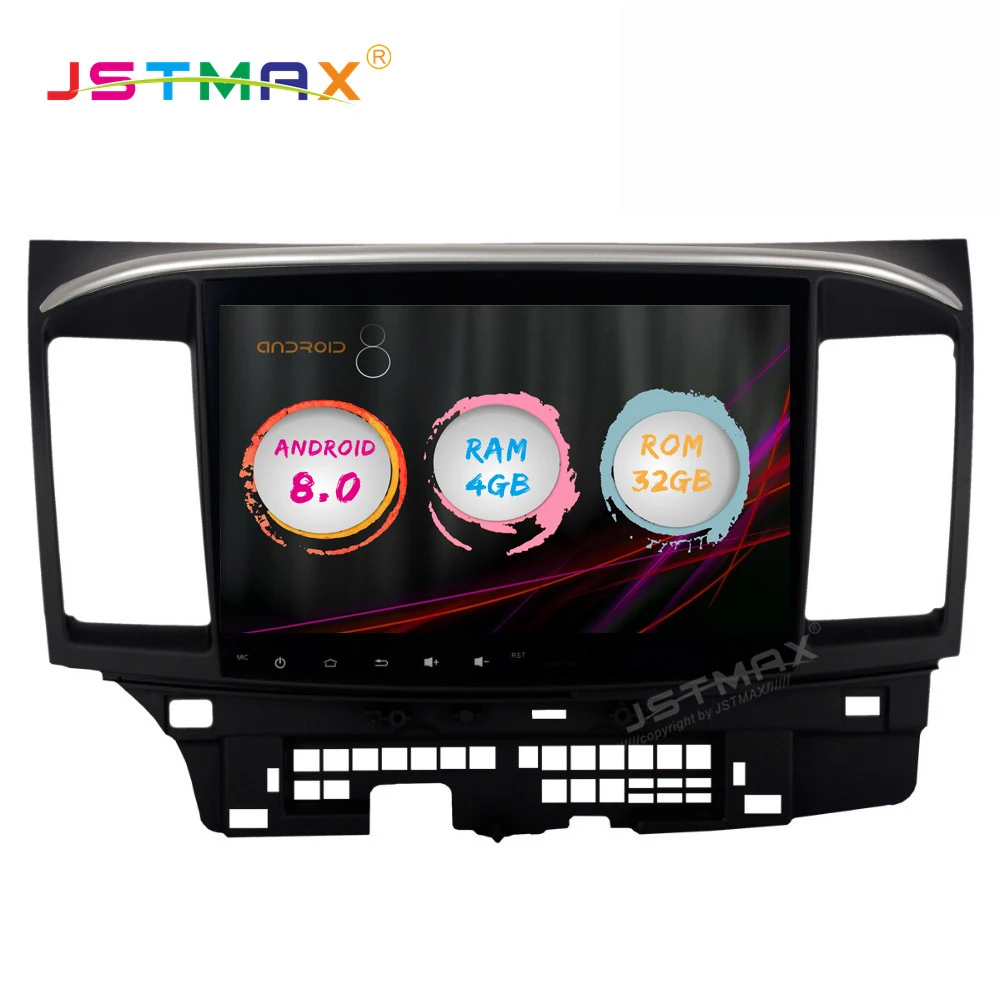

Автомобильный мультимедийный плеер JSTMAX, 10,2 дюйма, Android 8,0, DSP, GPS, для Mitsubishi Lancer 10 EVO, с 4 Гб + 32 ГБ, восьмиядерным процессором, автостереозвуком, р...