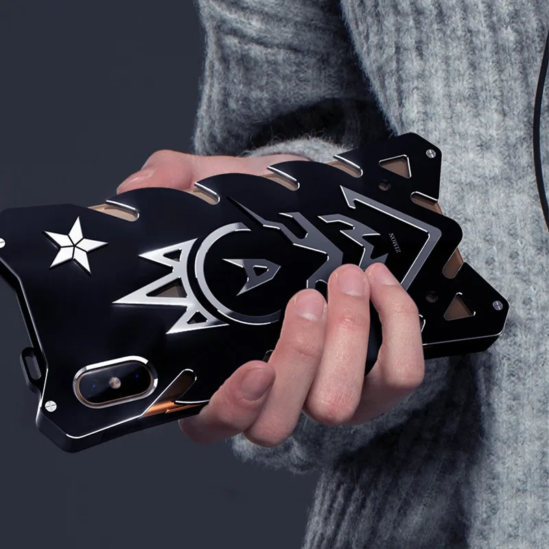 Zimon для iPhone XS Xs Max чехол телефона роскошный сверхпрочный бронированный