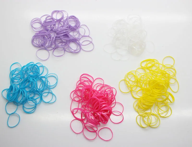 Банное кольцо для волос 40 шт. 200 одноцветные эластичные резинки держатели с