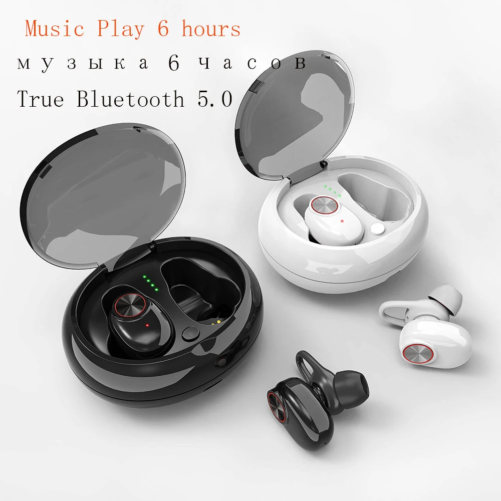 5 0 Новые Bluetooth 2019 беспроводные наушники играть 6 часов туры TWS гарнитура порт