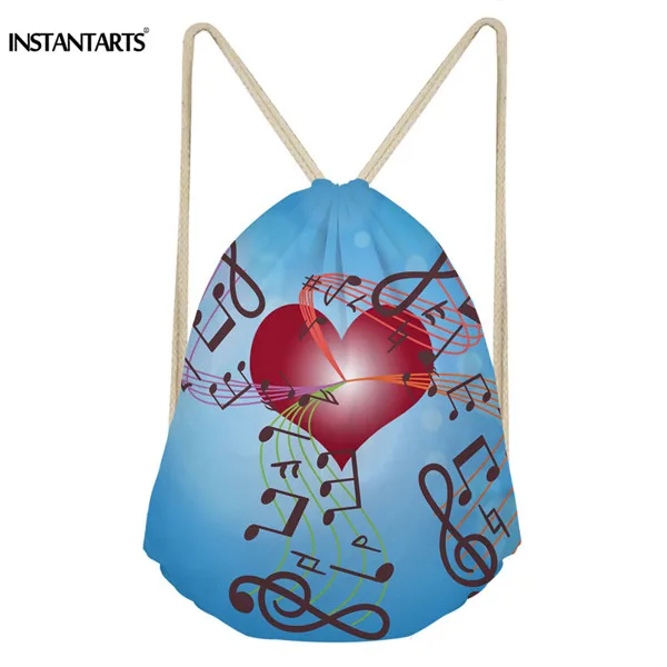 CC90045Z3 INSTANTARTS нот печати Спортивные сумки Для женщин Открытый Фитнес Drawstring сумка спортивная рюкзак для женские Gymsack пляжная сумка - Color: CC90045Z3