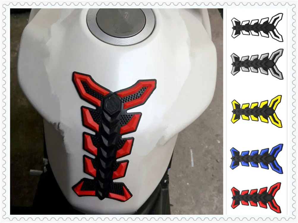 Мотоцикл 3D резиновая прокладка нефть и газ топливный бак Защитная крышка стикера