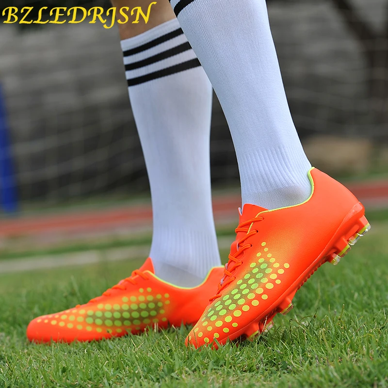 Sports Shoes Outdoor boys Soccer Boy Footballs for kids Boots Cleats Football For Sale Sneakers Long Spikes 35-44 | Спорт и