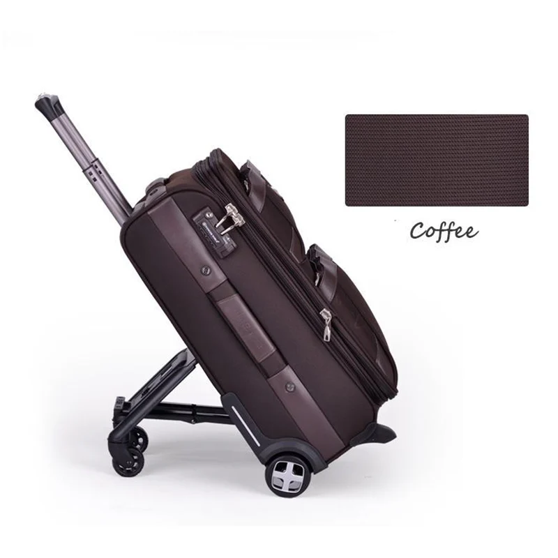 28 inch Letrend Multifun, мужская деловая багажная сумка на колесиках, чемодан для путешествий, чемодан на колесиках, Оксфорд, тележка, для переноски, для женщин, пароль, багажник - Цвет: 28 inch