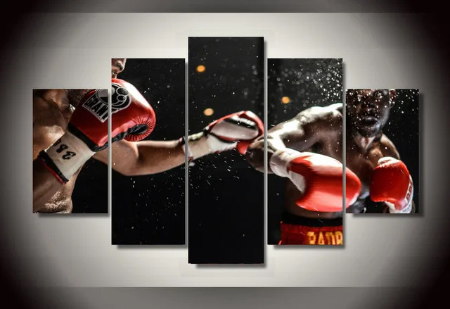 Картина на холсте новый постер для боксерских матчей 5 шт. холст групповая