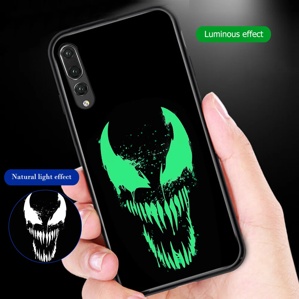 ciciber Cover For Huawei P30 P20 Mate 20 Pro Lite Phone Cases Honor 10 Tempered Glass Case Marvel Venom iron Man Thanos |
