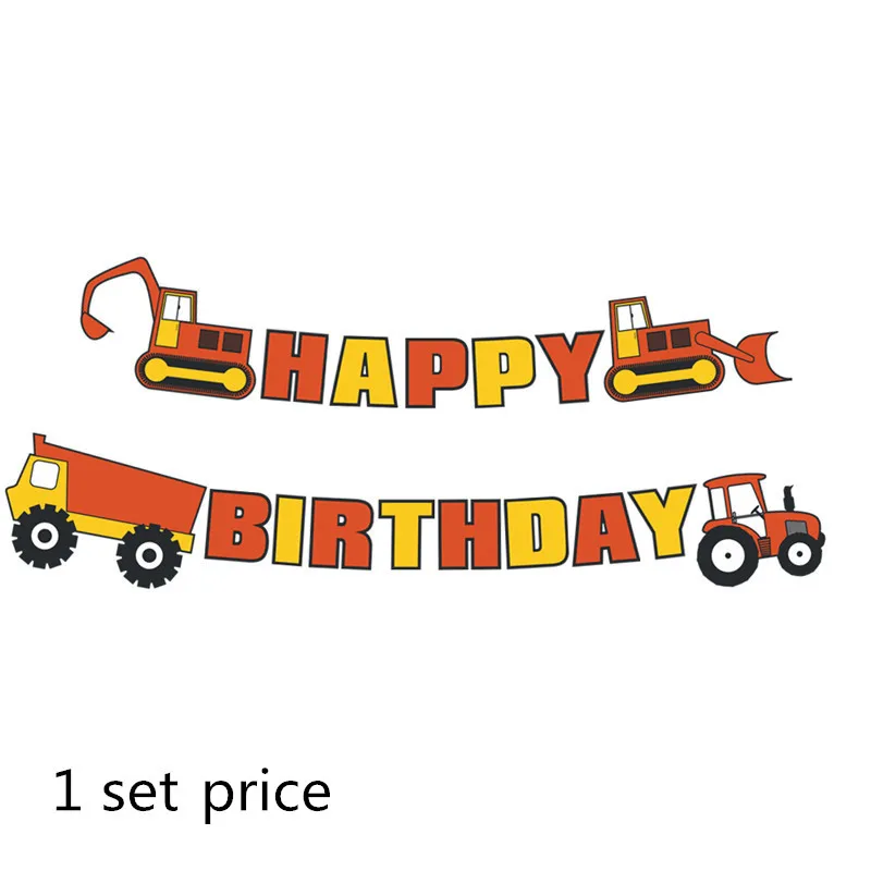 Фетровый баннер на тему фермы в честь дня рождения трактор чаша топпер для торта